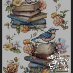 Garden Study One - Rub on Image Transfer